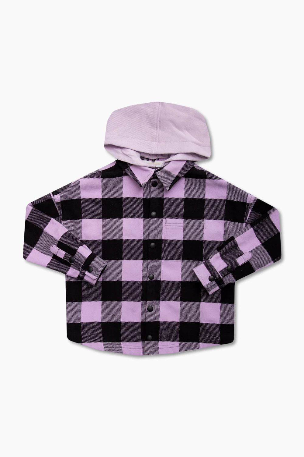 Shirt with detachable hood