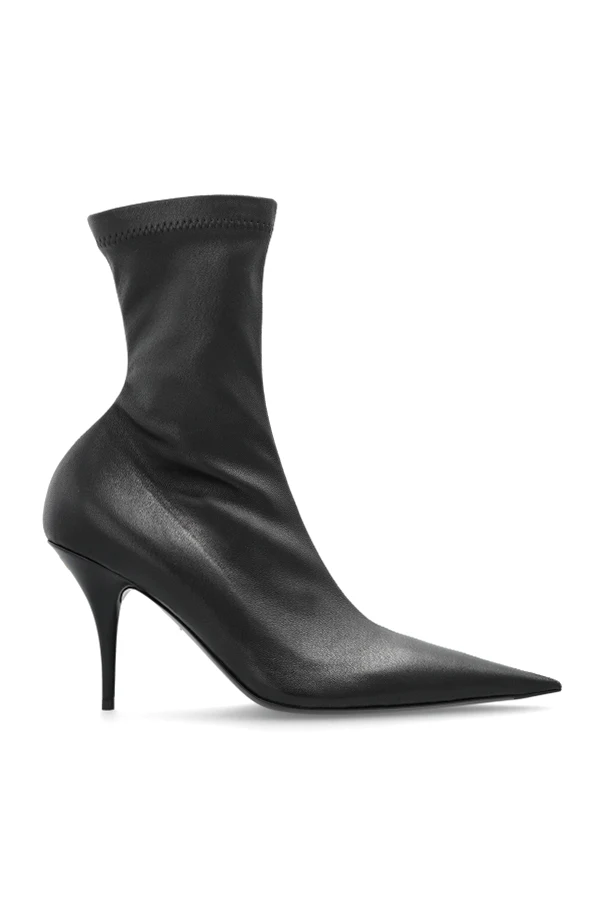 SCHWARZ Stiefeletten mit Absatz `Avenue`