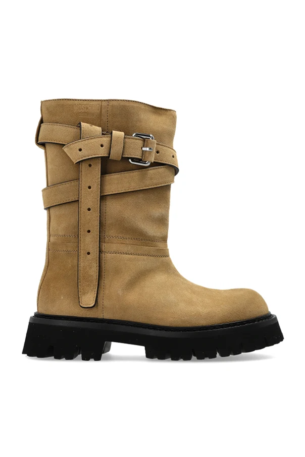 beżowy Zamszowe botki