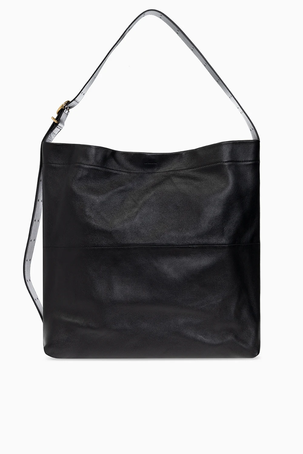 Leather shopper bag