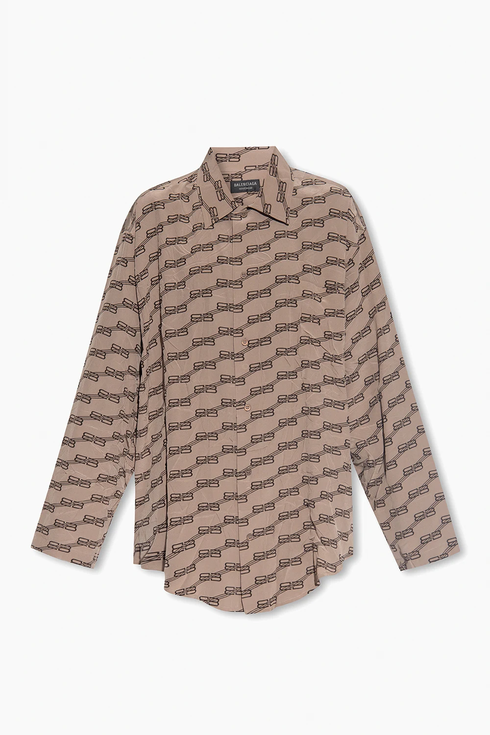 Silk shirt with monogram