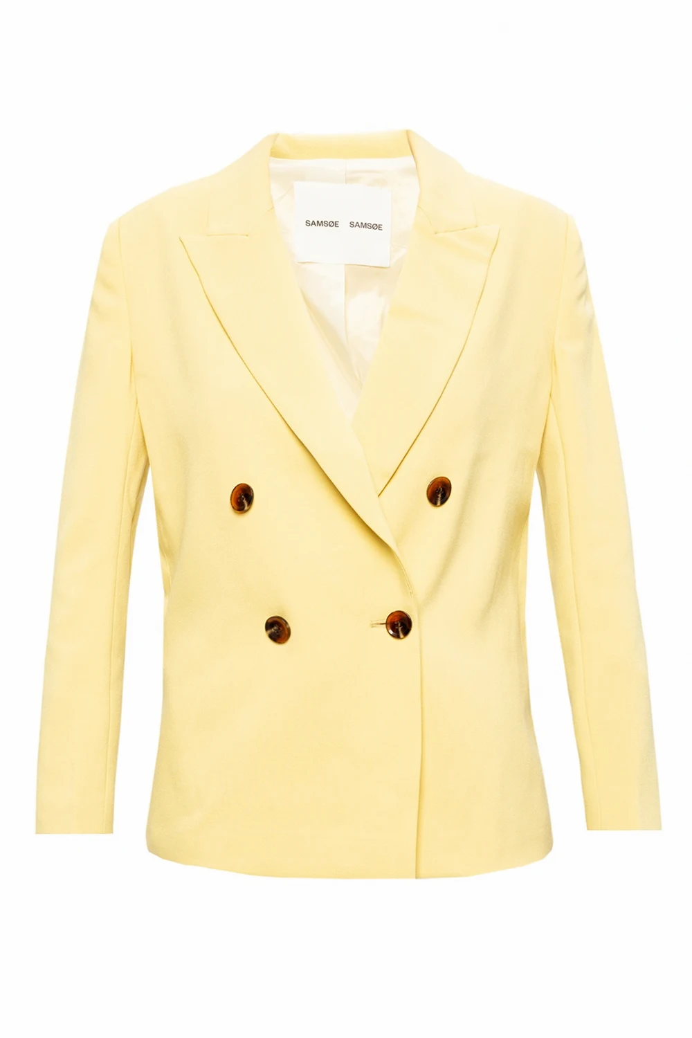 YELLOW  ‘Margrit’ double-breasted blazer
