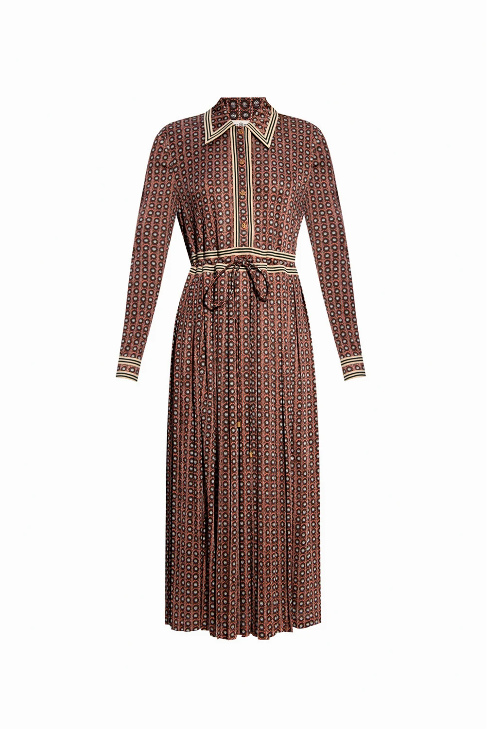 BROWN Patterned dress