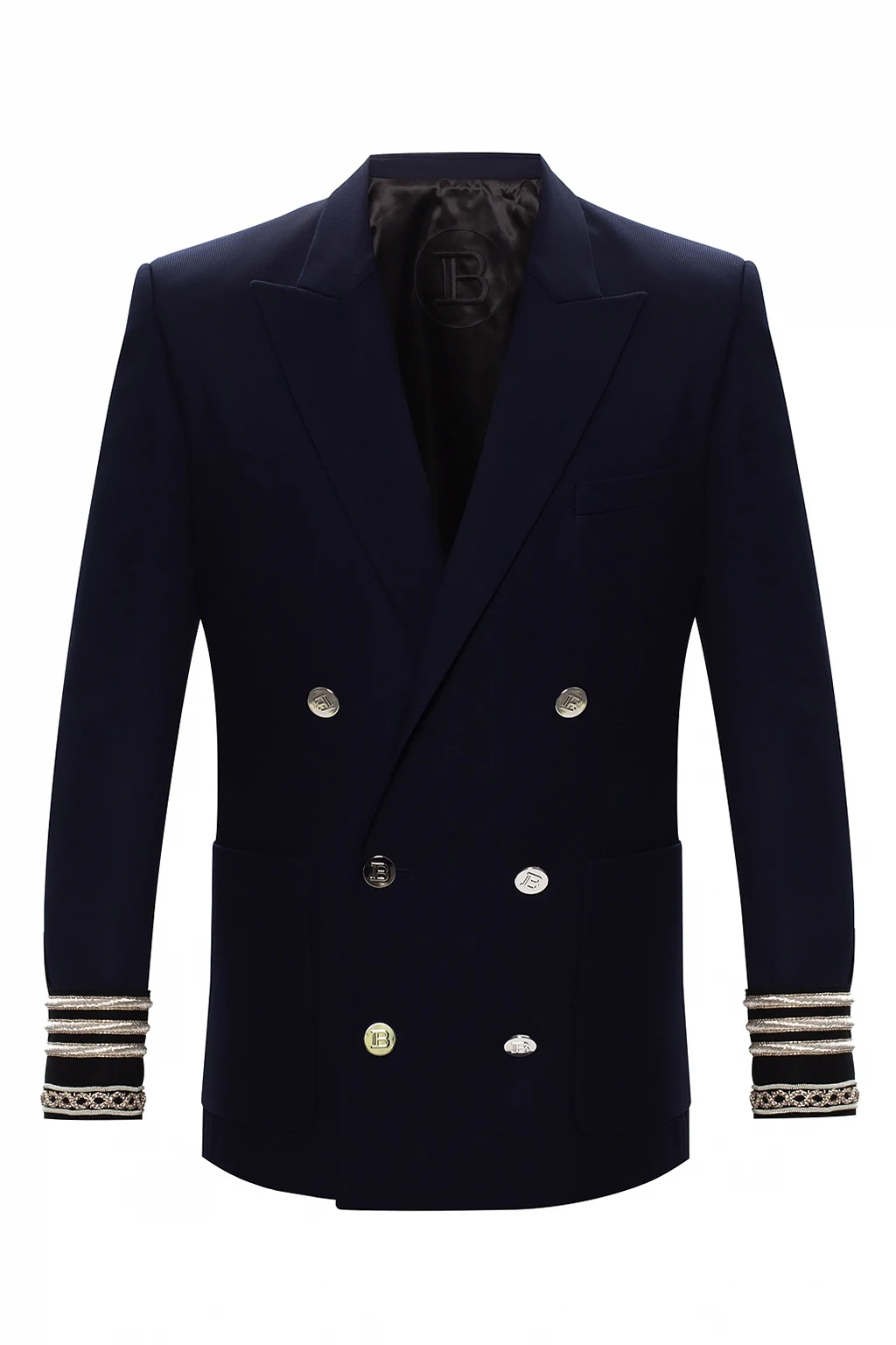 NAVY BLUE Blazer with peaked lapels