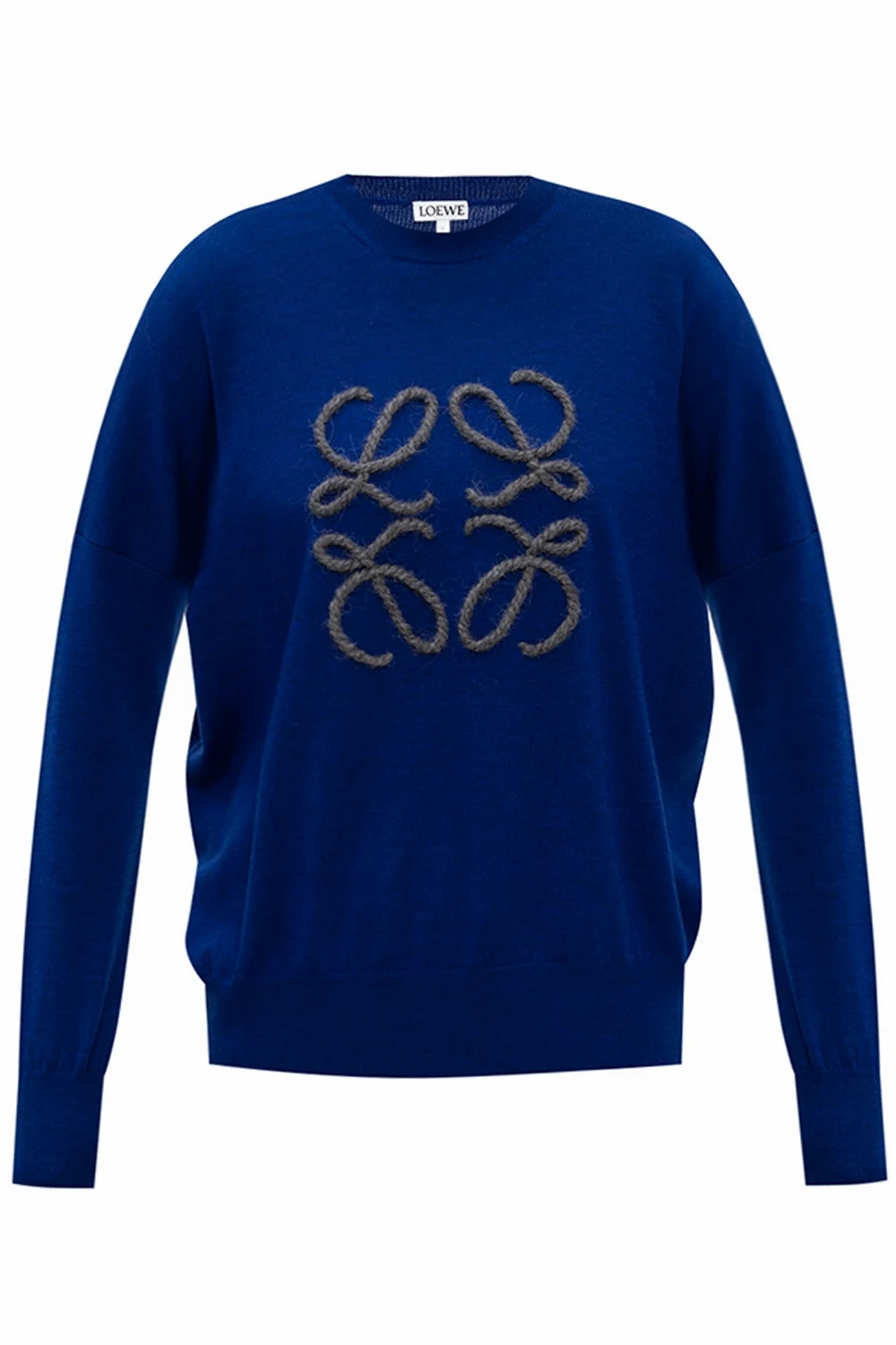 Wełniany sweter z logo