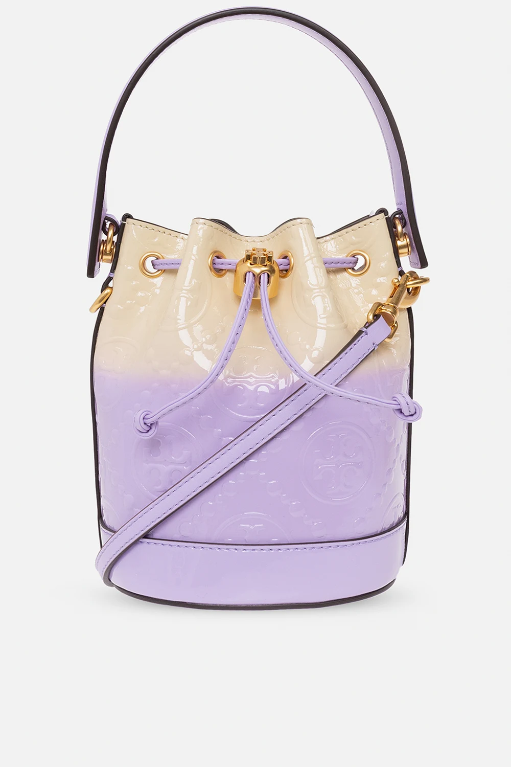 PURPLE ‘T Monogram Mini’ bucket bag