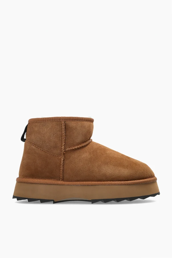 BRĄZOWY Śniegowce `Sharky Micro Flatform`