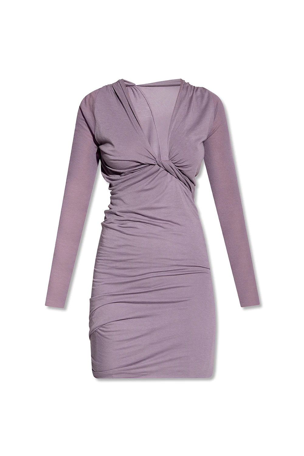 PURPLE Dress with decorative knot