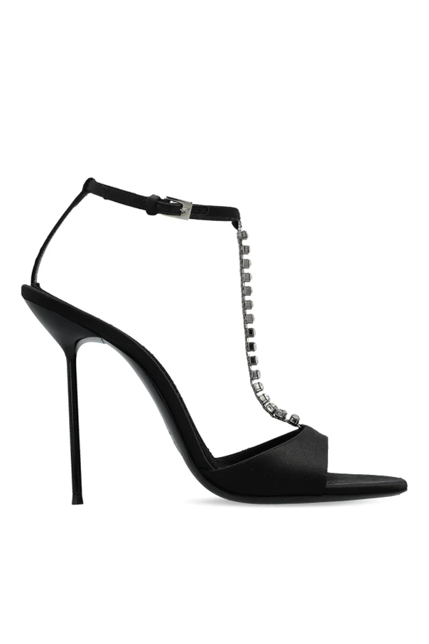 BLACK Heeled sandals "Lidia"