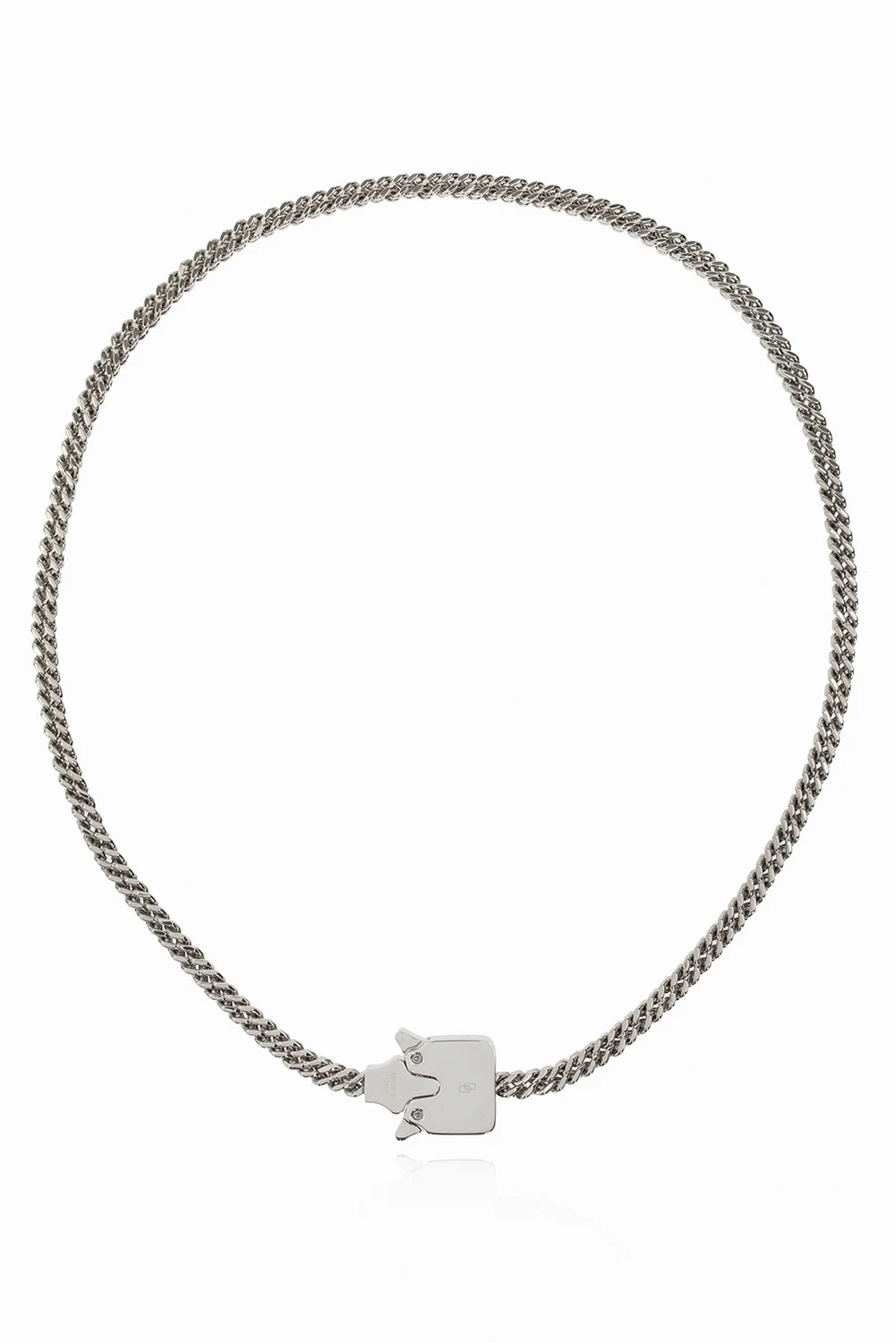 SILVER Necklace with roller coaster buckle