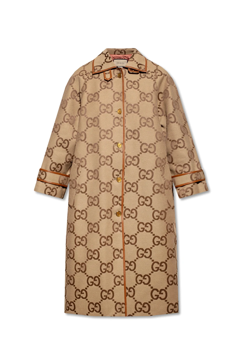 Coat with logo