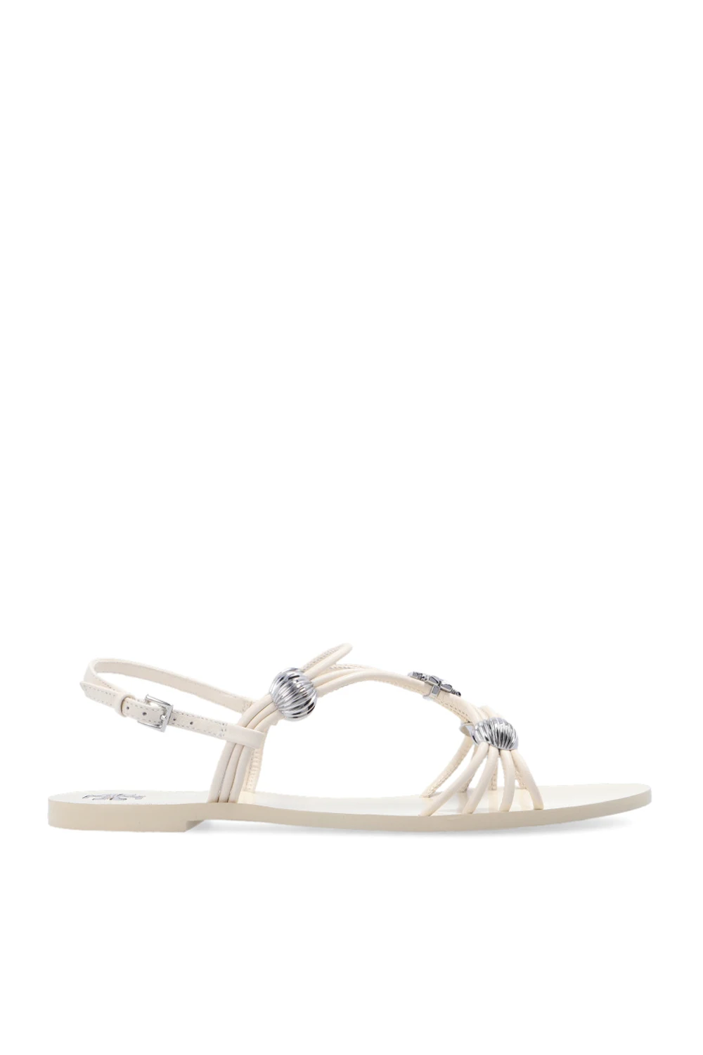 cream ‘Capri’ leather sandals