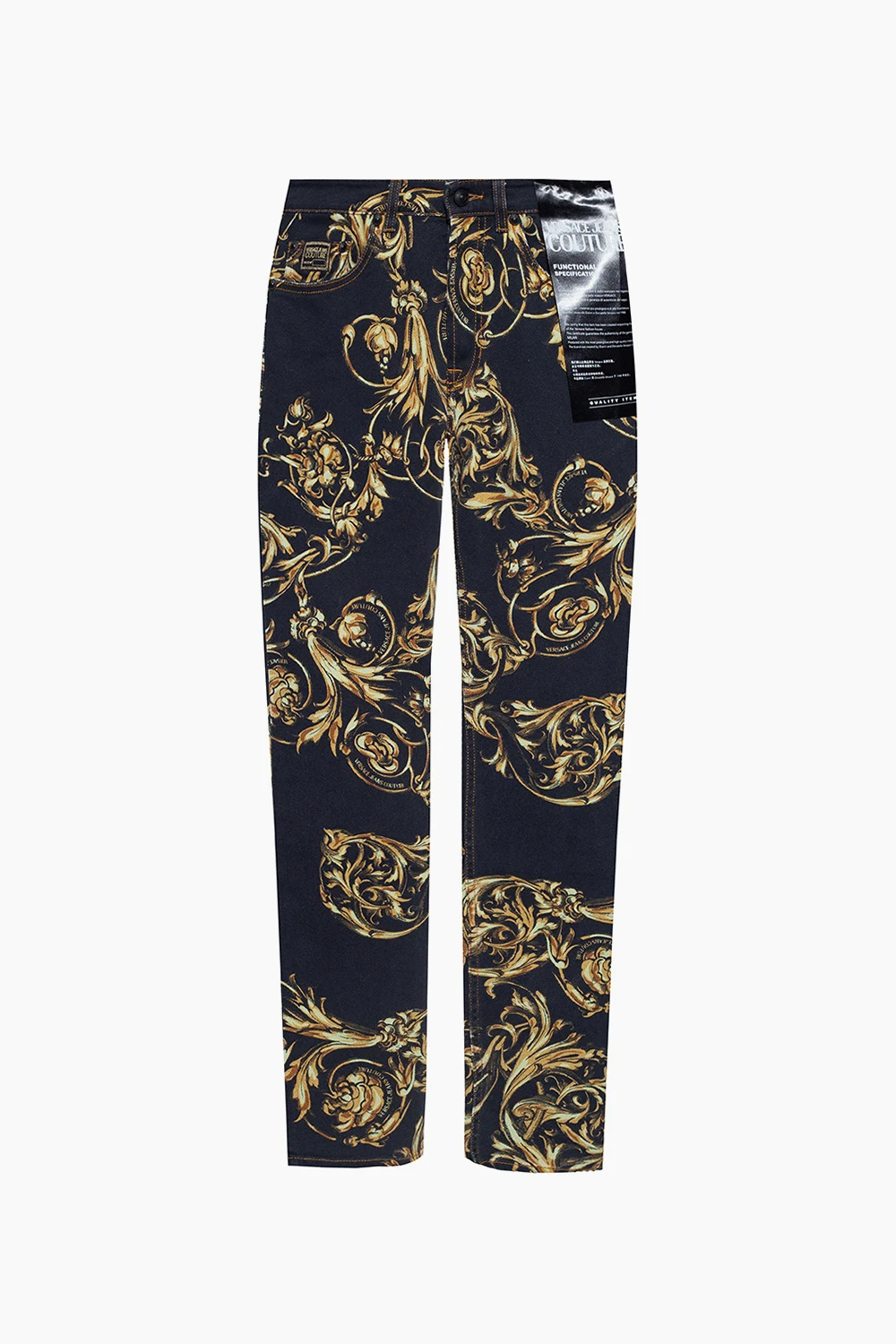 Wzorzyste jeansy typu ‘slim’