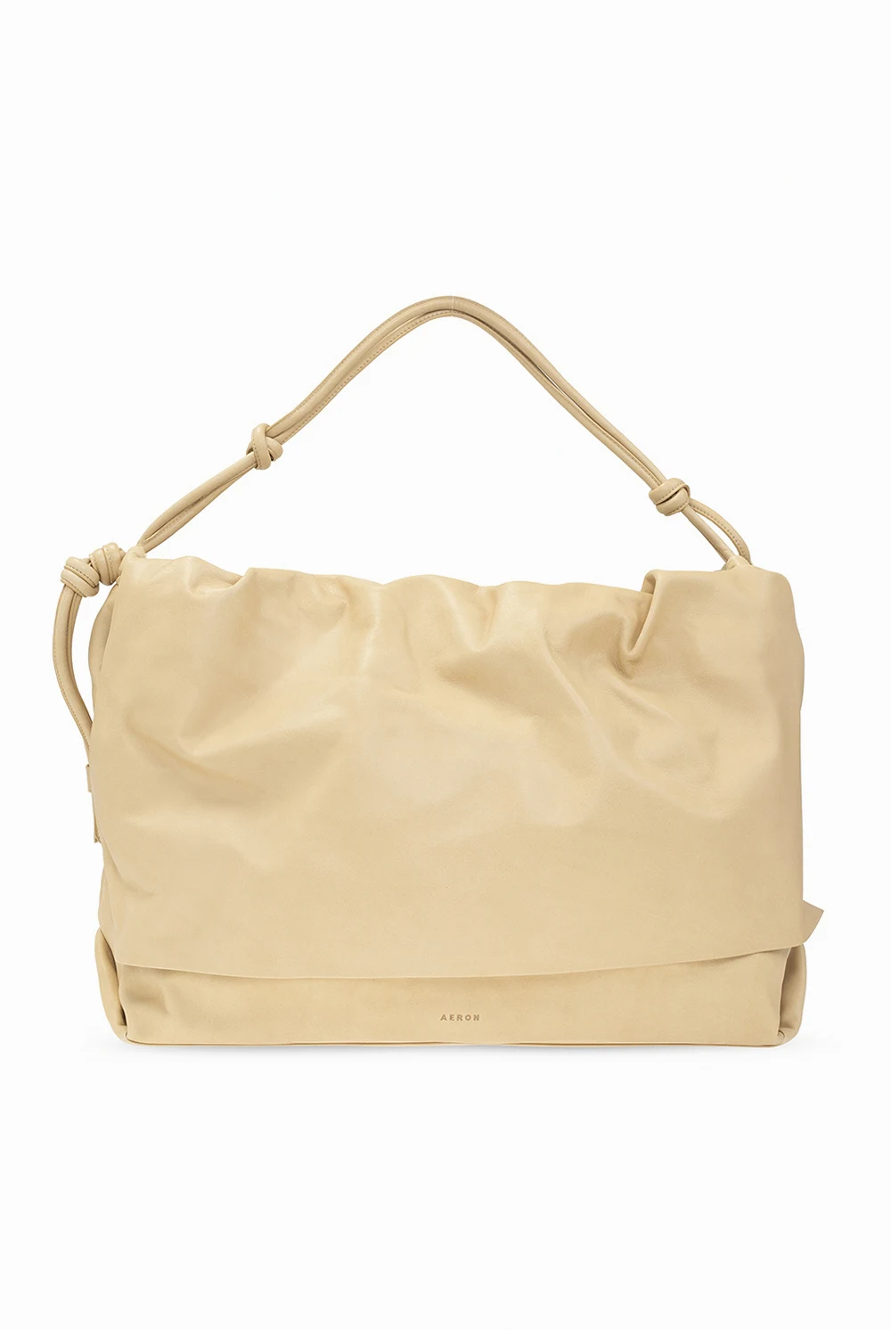 beige Shoulder bag with logo 'Sarla'