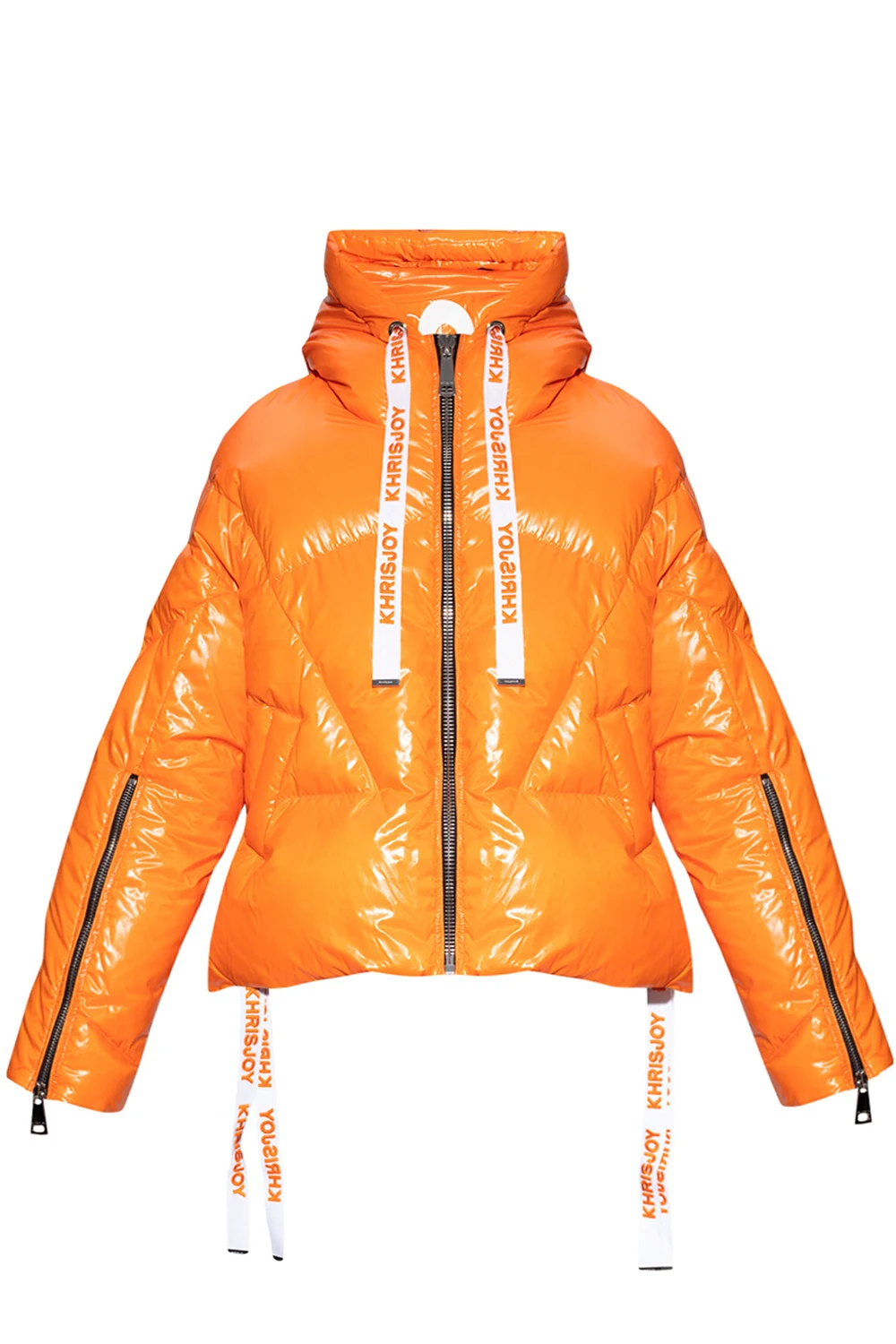 Down jacket with logo
