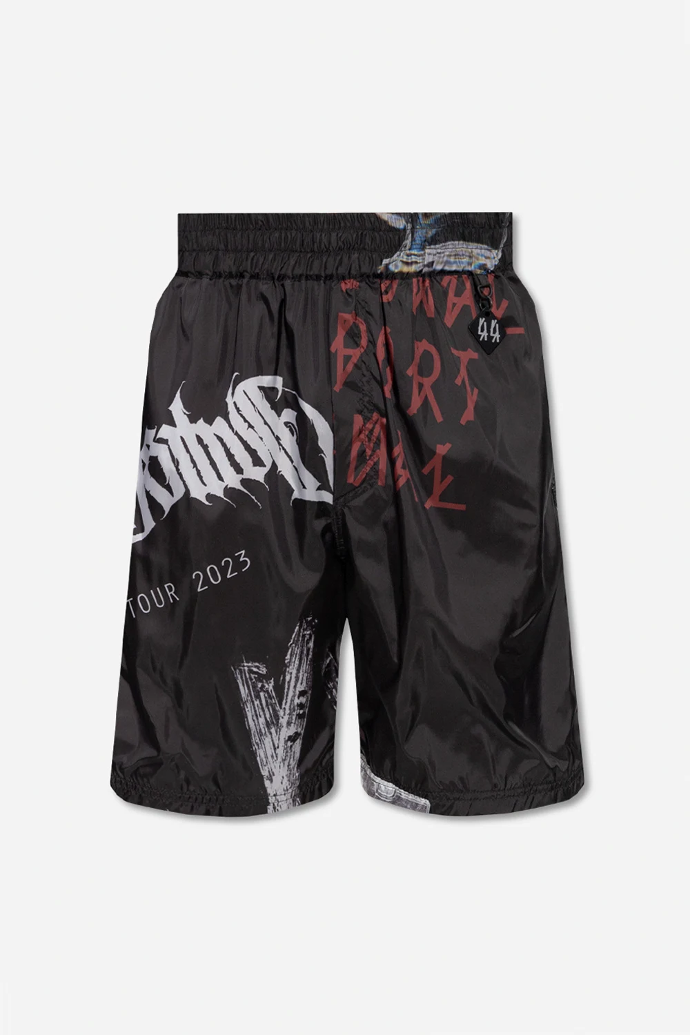 BLACK Patterned shorts