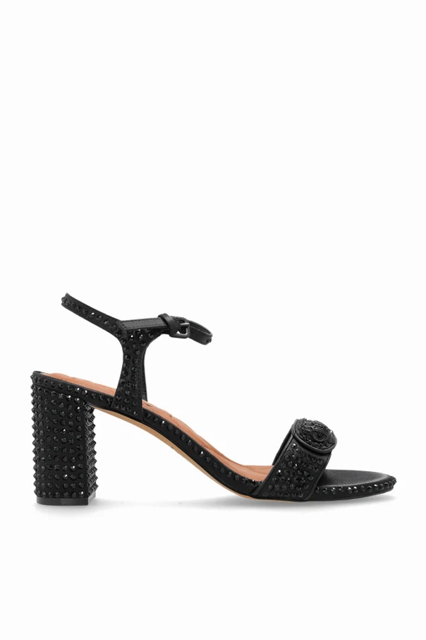 CZARNY Sandały na obcasie `Kensington`