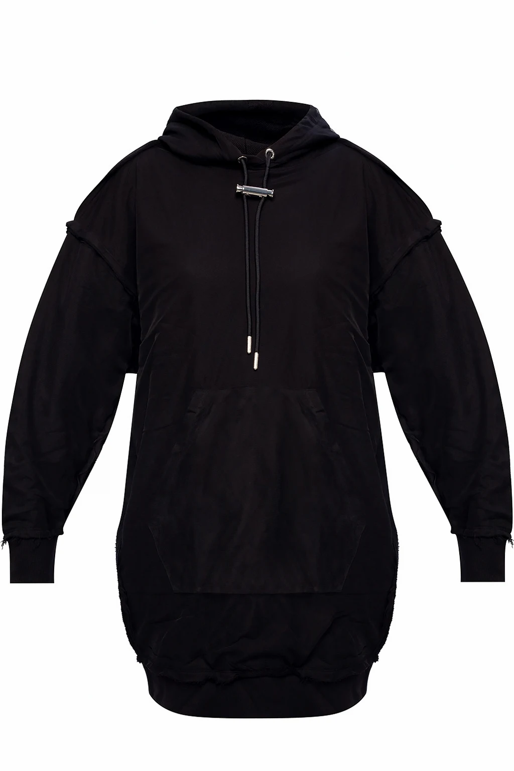 BLACK Embroidered hoodie