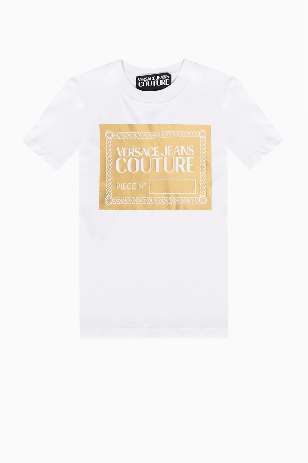 WHITE Logo-printed T-shirt