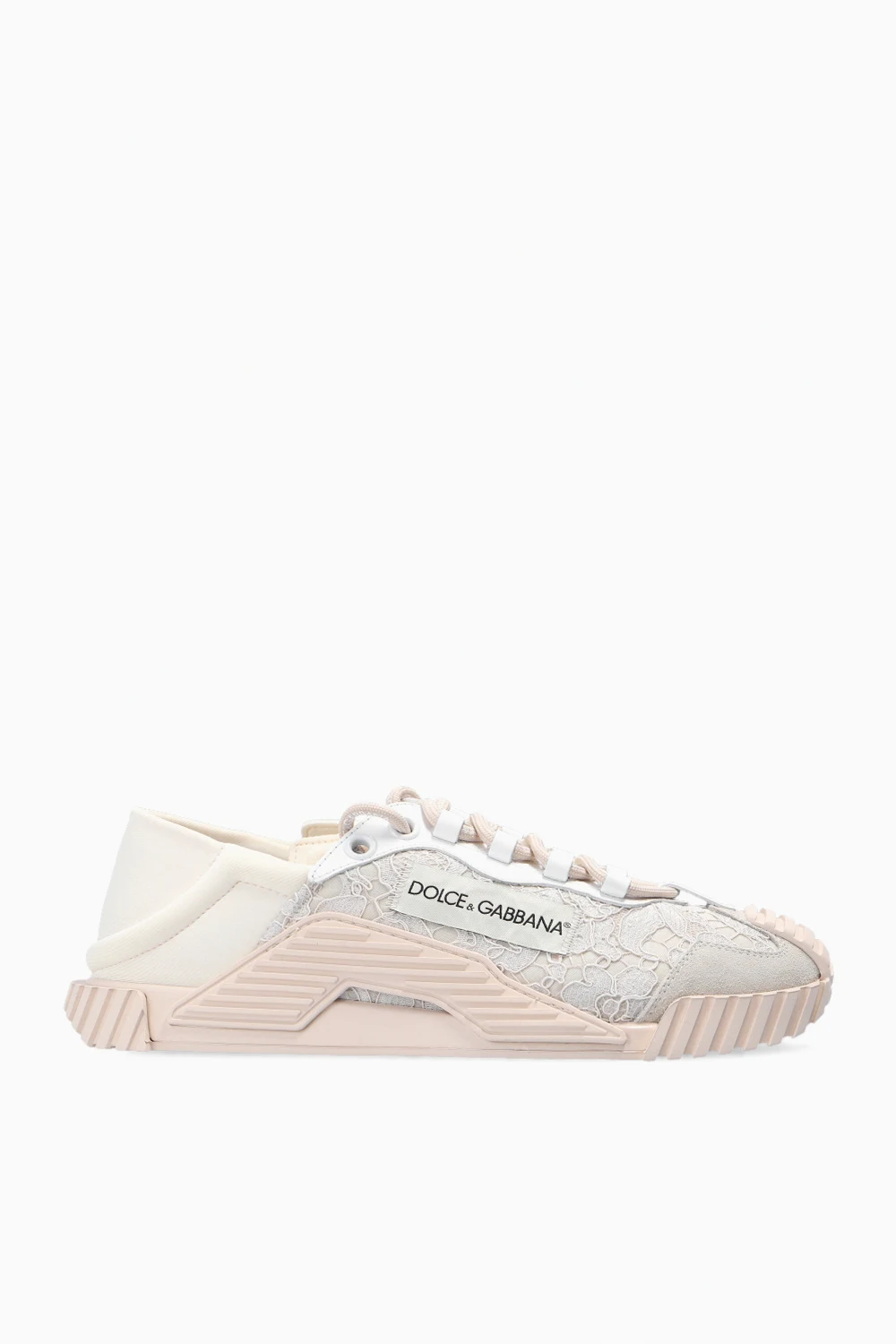 cream Sneakers with logo