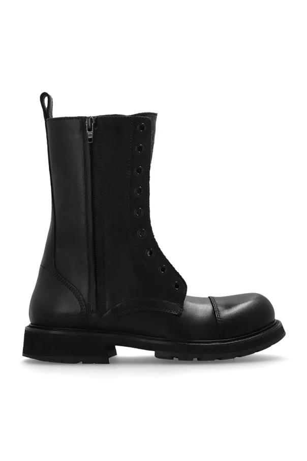 SCHWARZ Lederstiefel `Truck`