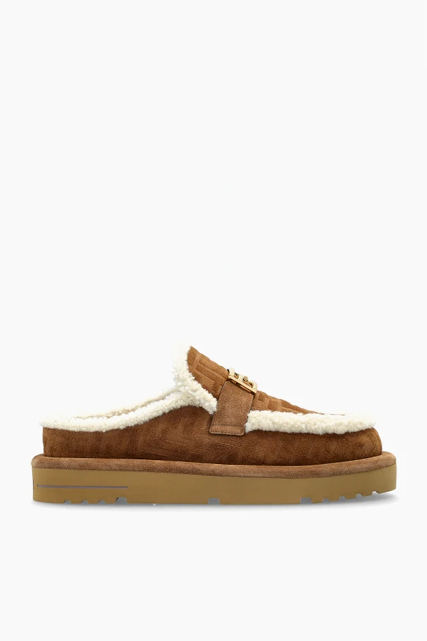 BRĄZOWY Zamszowe buty
