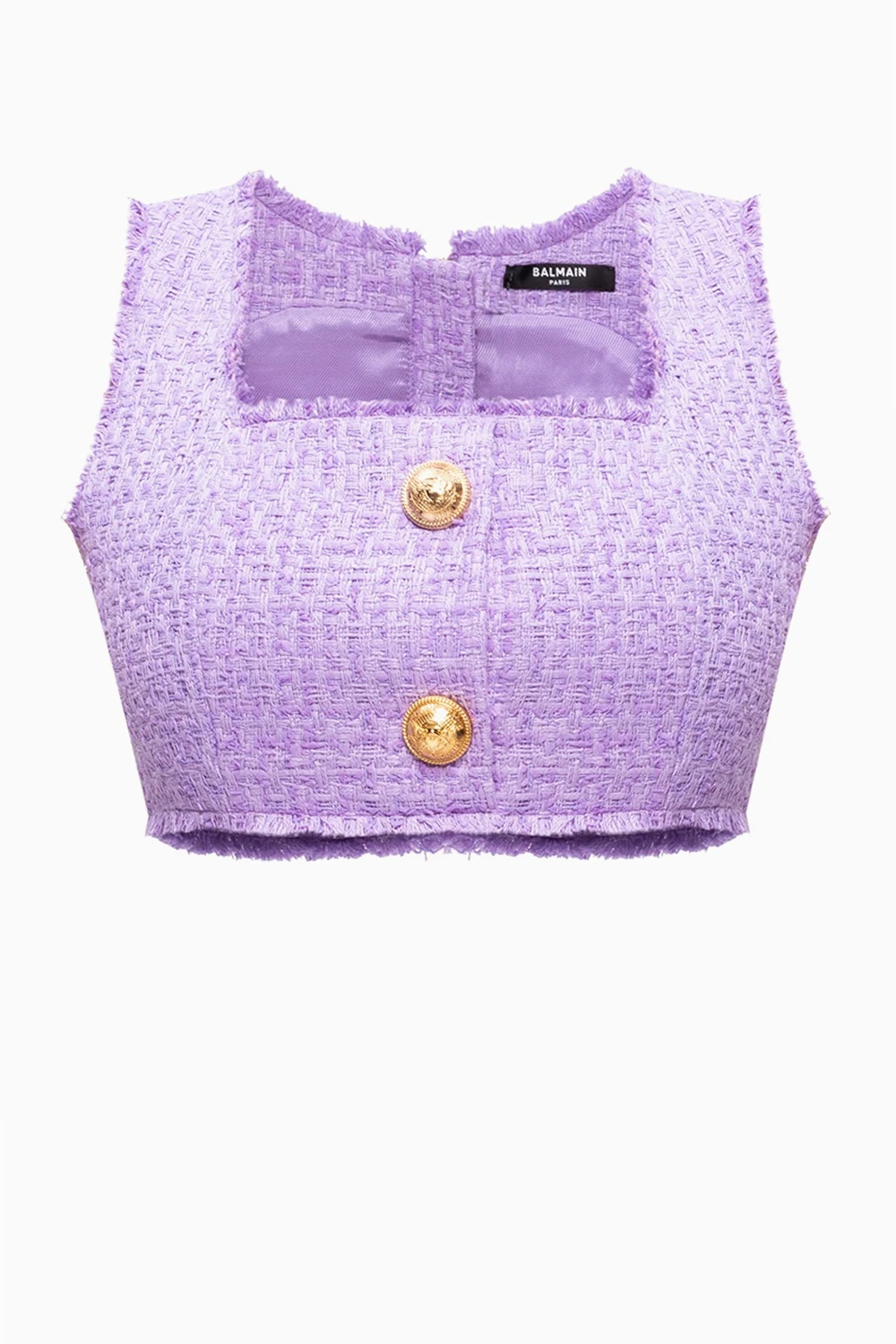PURPLE Tweed crop top
