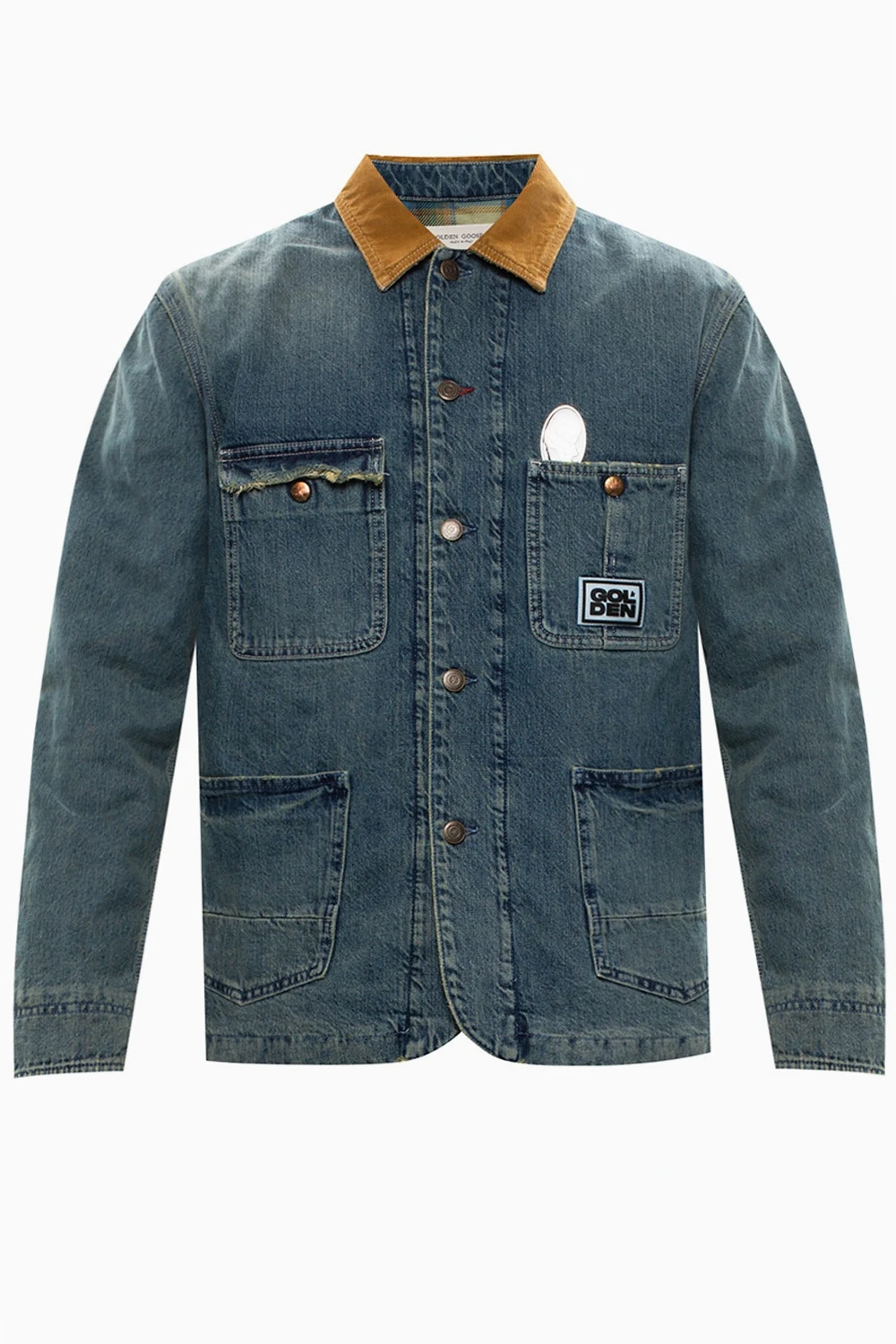 Denim jacket with patches
