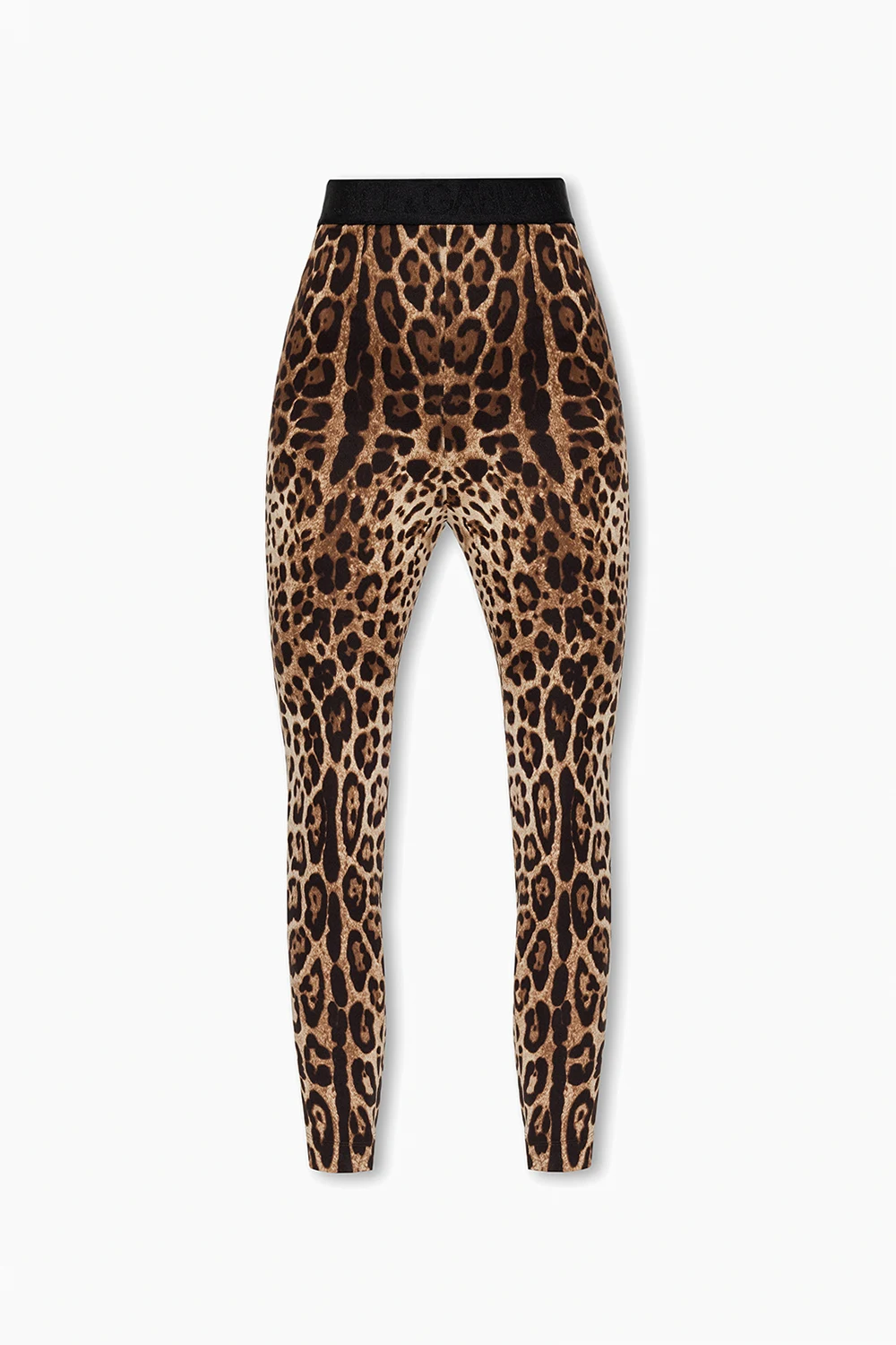 BROWN Trousers with animal motif