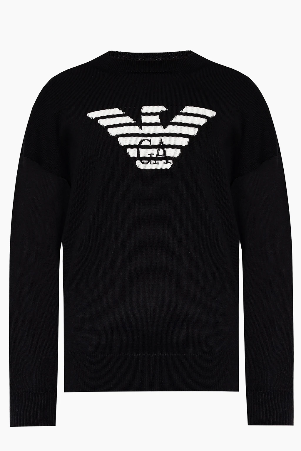 BLACK Sweater with logo