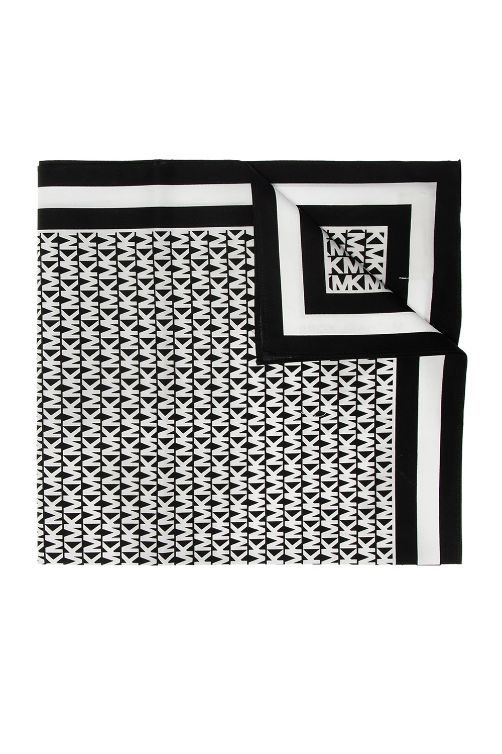 BLACK Scarf with logo