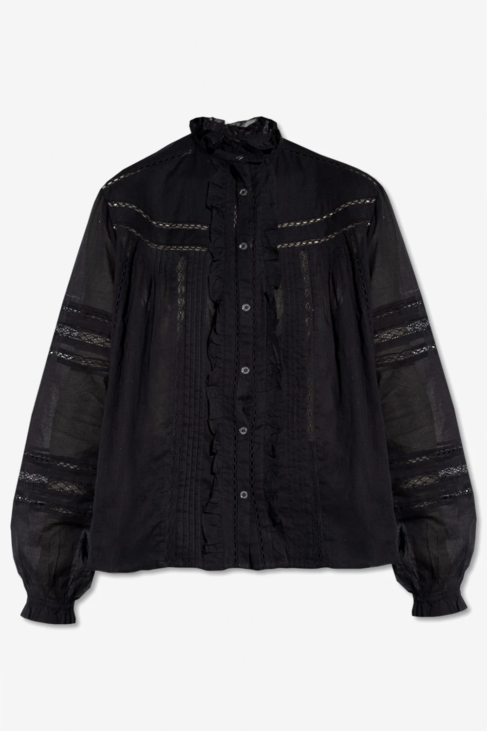 ‘Metina’ shirt with openwork pattern
