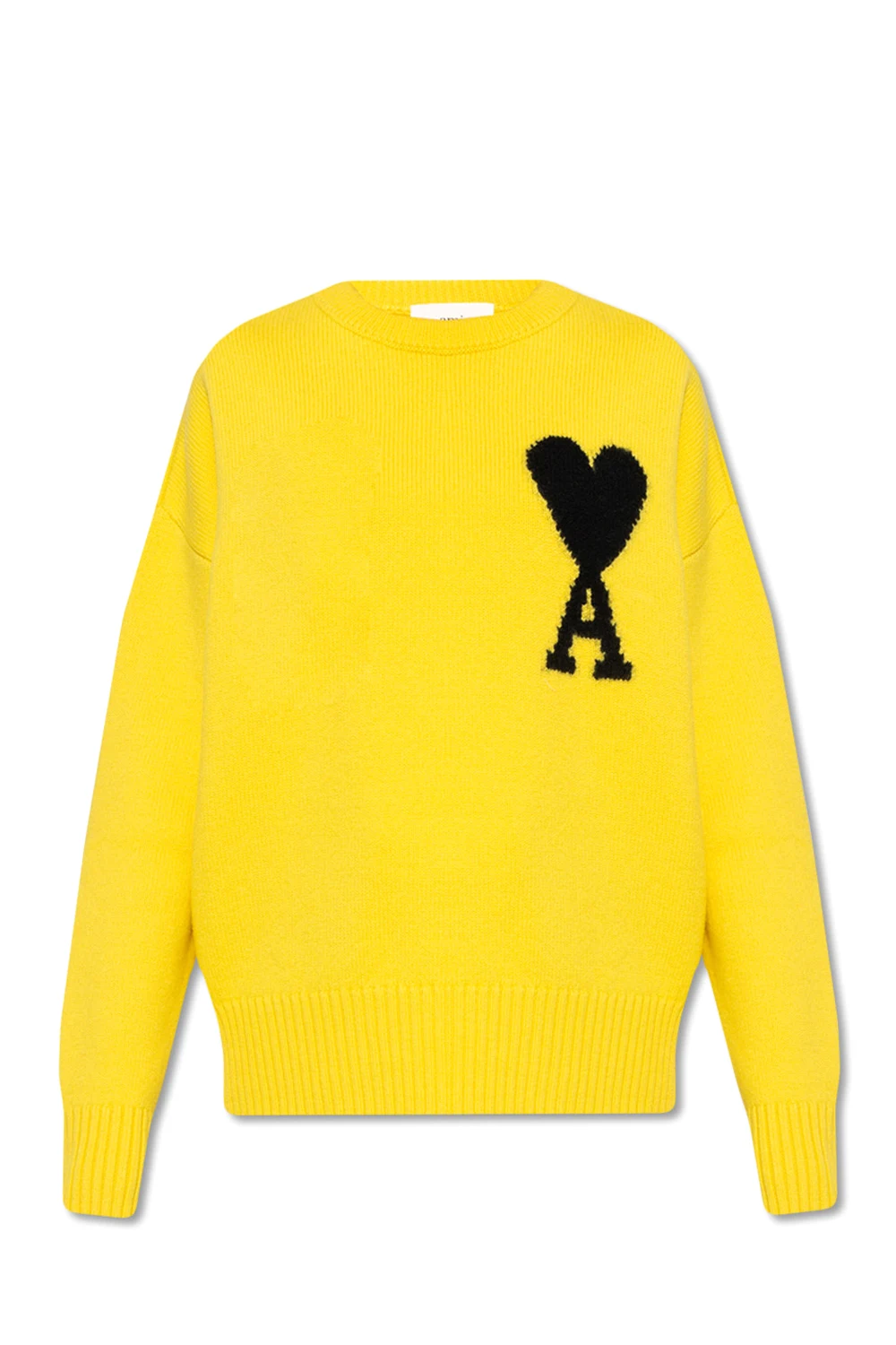 Wool sweater with logo
