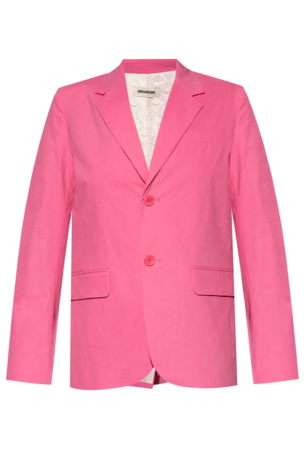 Blazer with notch lapels