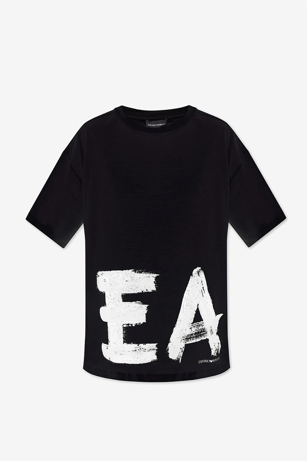 BLACK T-shirt with logo