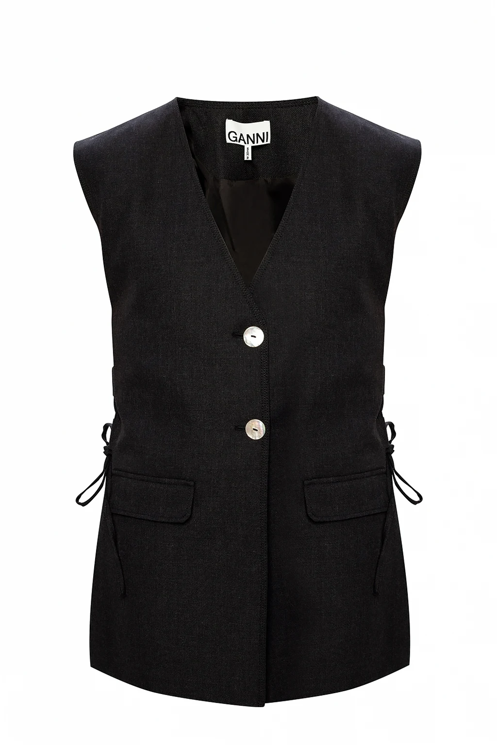 Tie detail vest