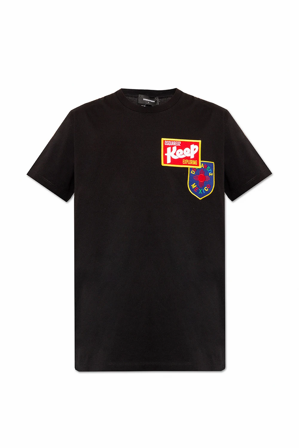 T-shirt z naszywkami