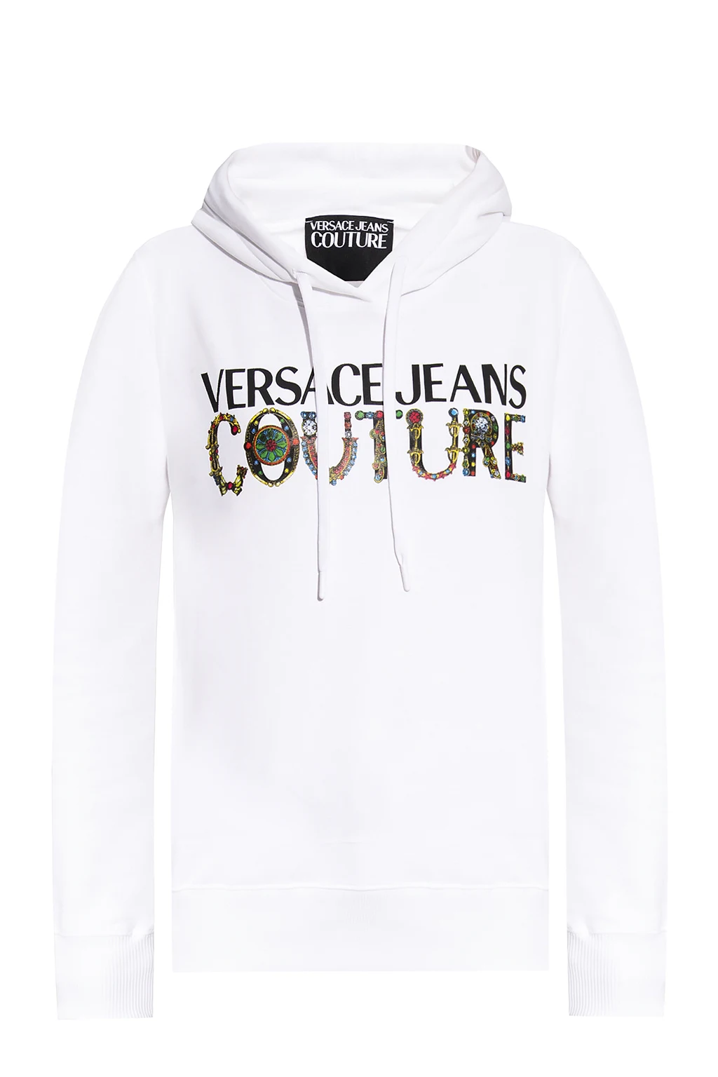 WHITE Hoodie with logo