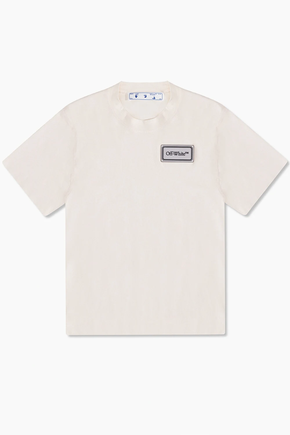 Cropped T-shirt with appliqué