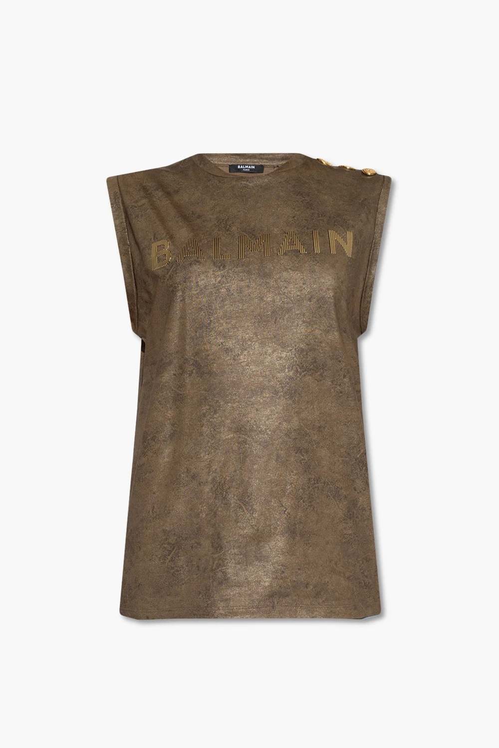 GREEN Sleeveless T-shirt