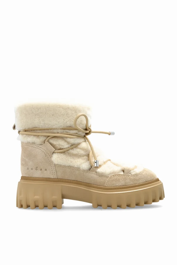 beżowy Zamszowe botki