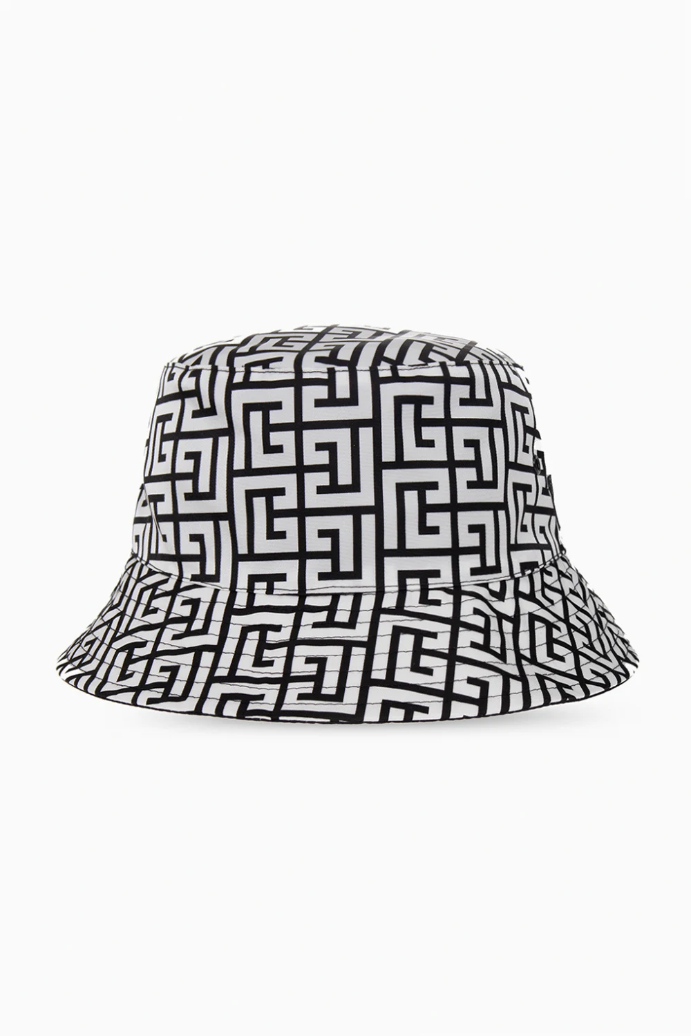 WHITE Bucket hat with logo