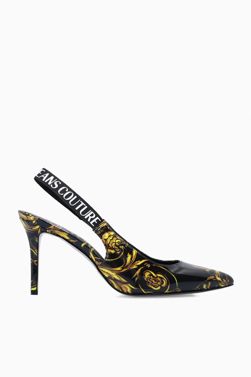 BLACK Slingback pumps