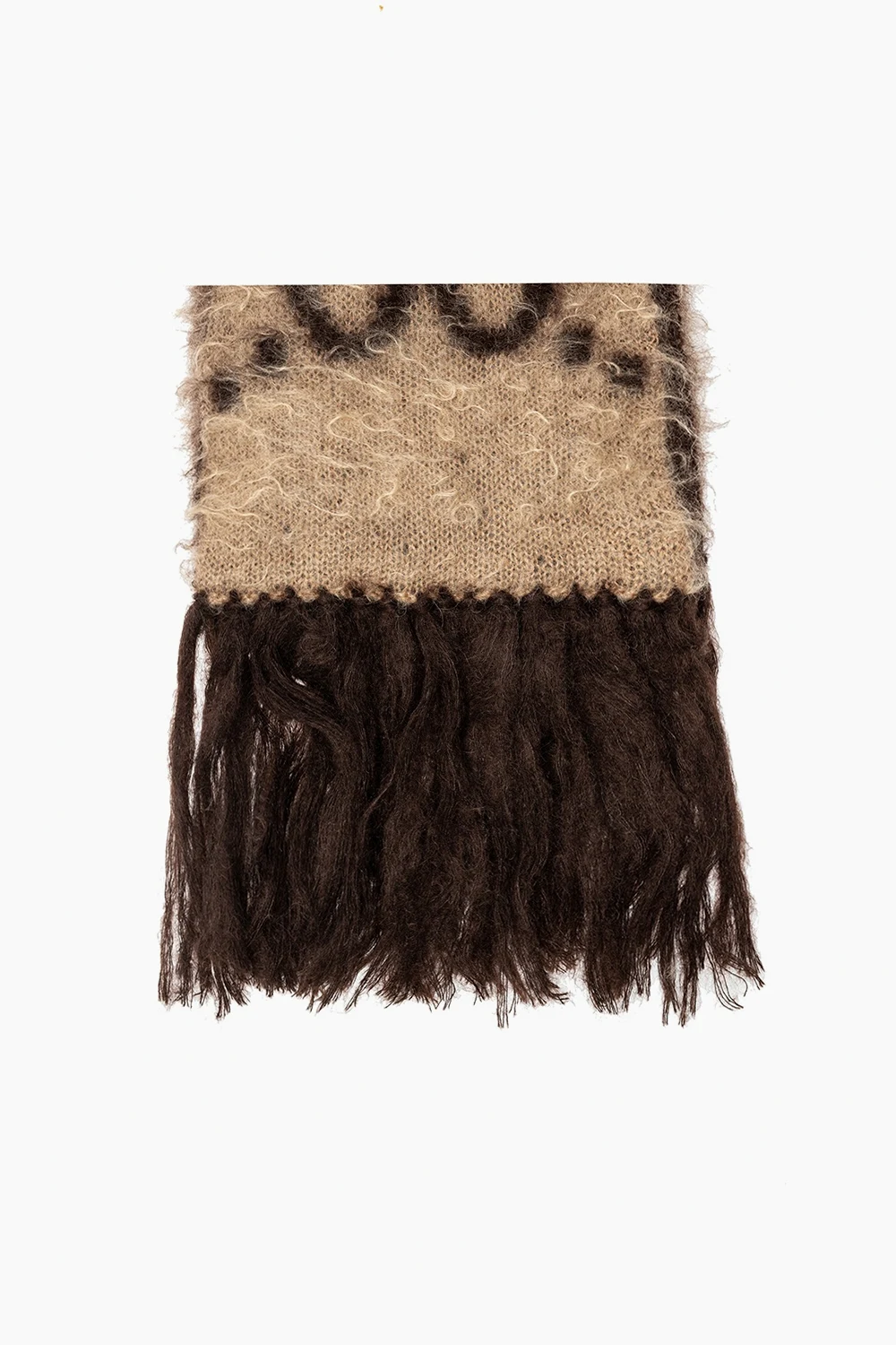 BROWN Scarf with logo