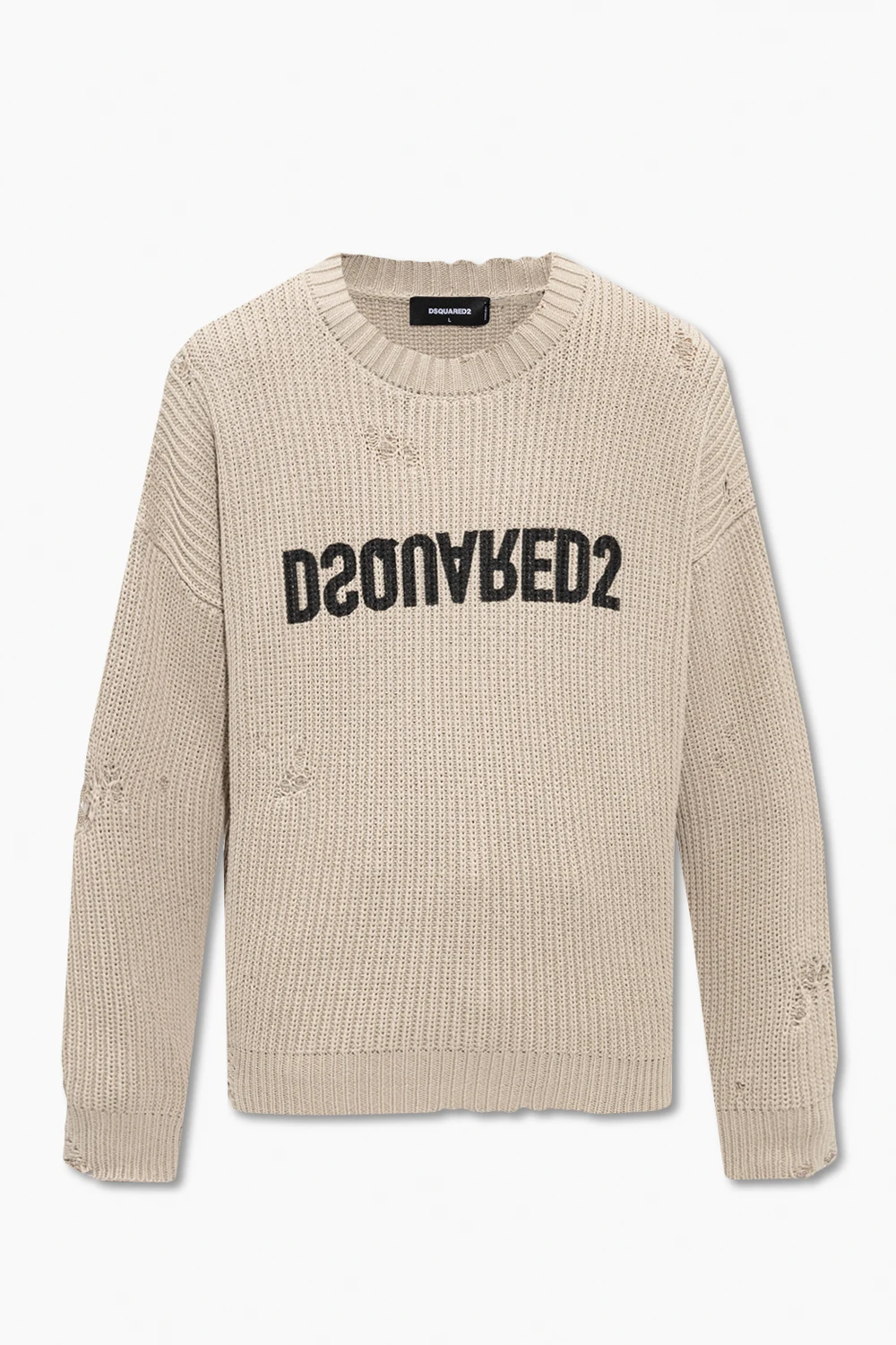 beige Sweater with logo