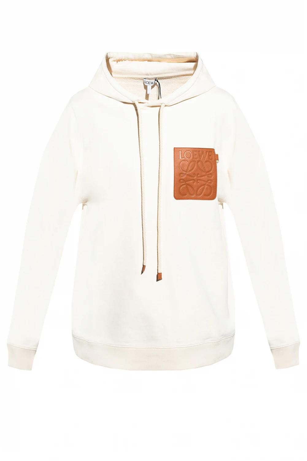 cream Logo hoodie