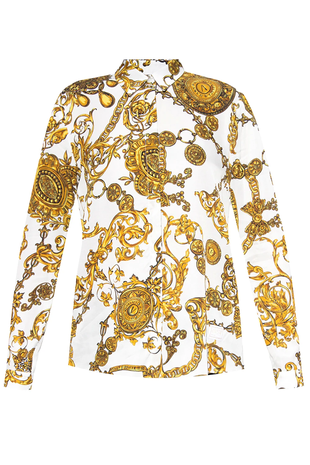 YELLOW  Baroque-print shirt