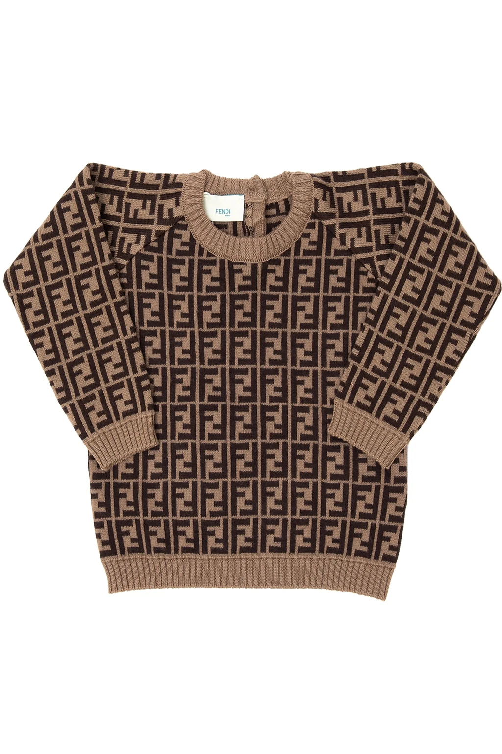 BROWN Patterned sweater