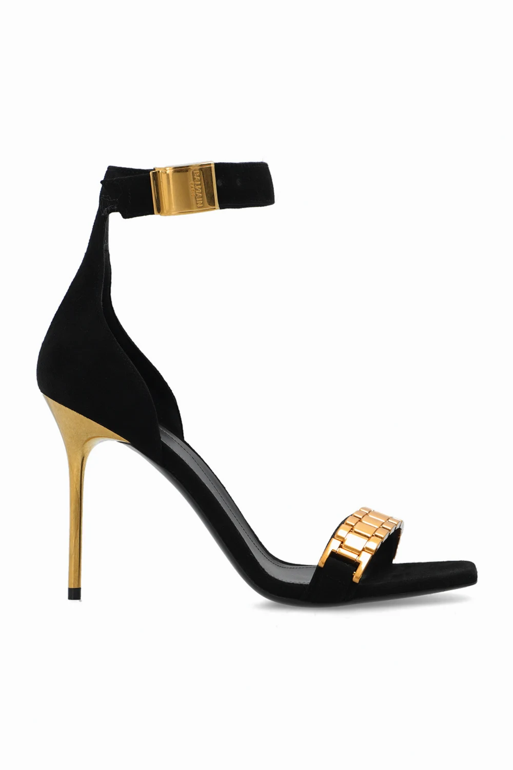 BLACK ‘Uma’ heeled sandals