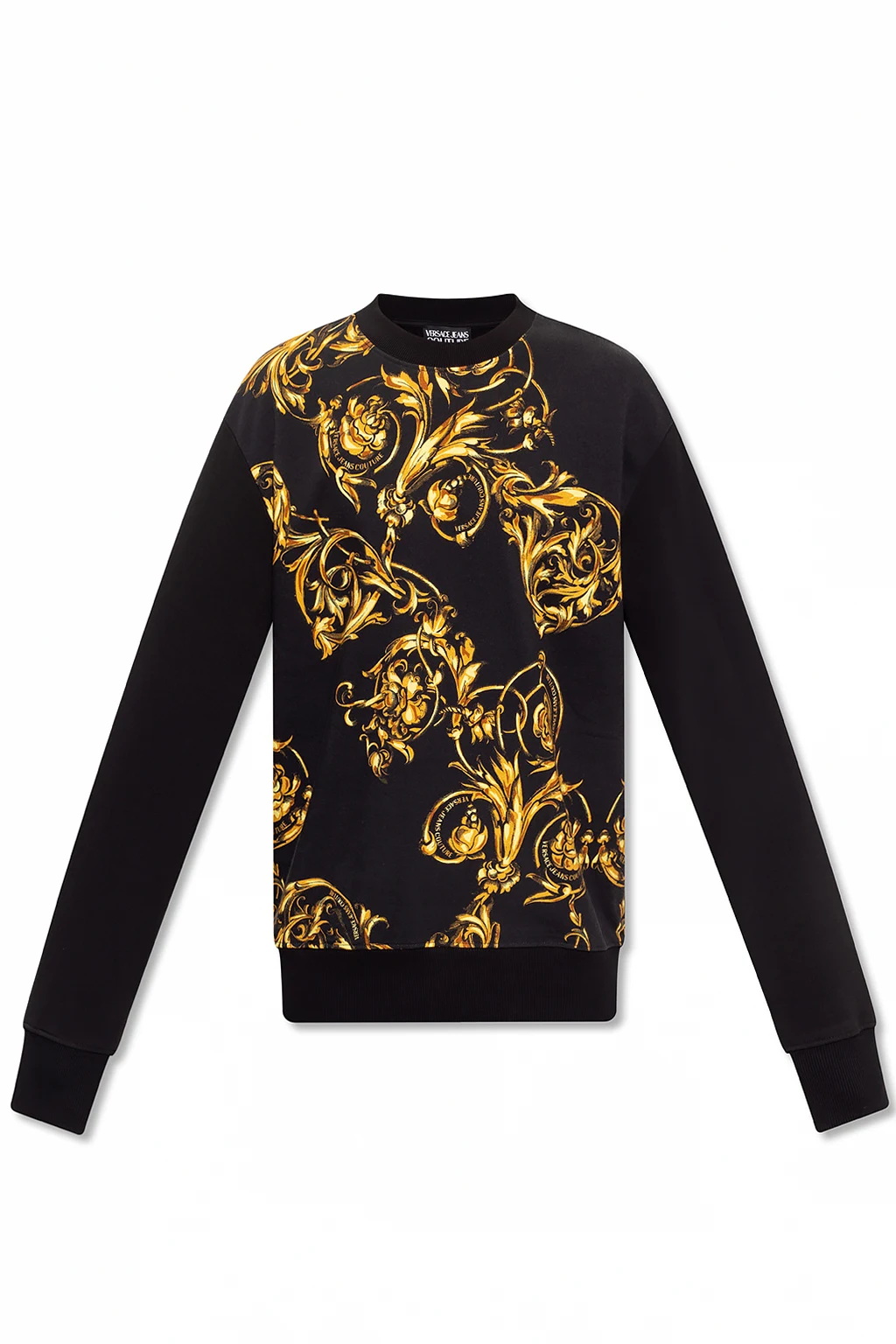 BLACK Sweatshirt with ‘Regalia Baroque’ print